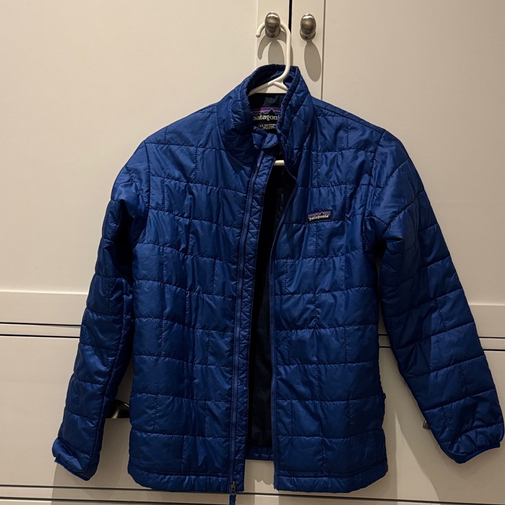 Patagonia Blue Puffer Jacket Kids Sz 12